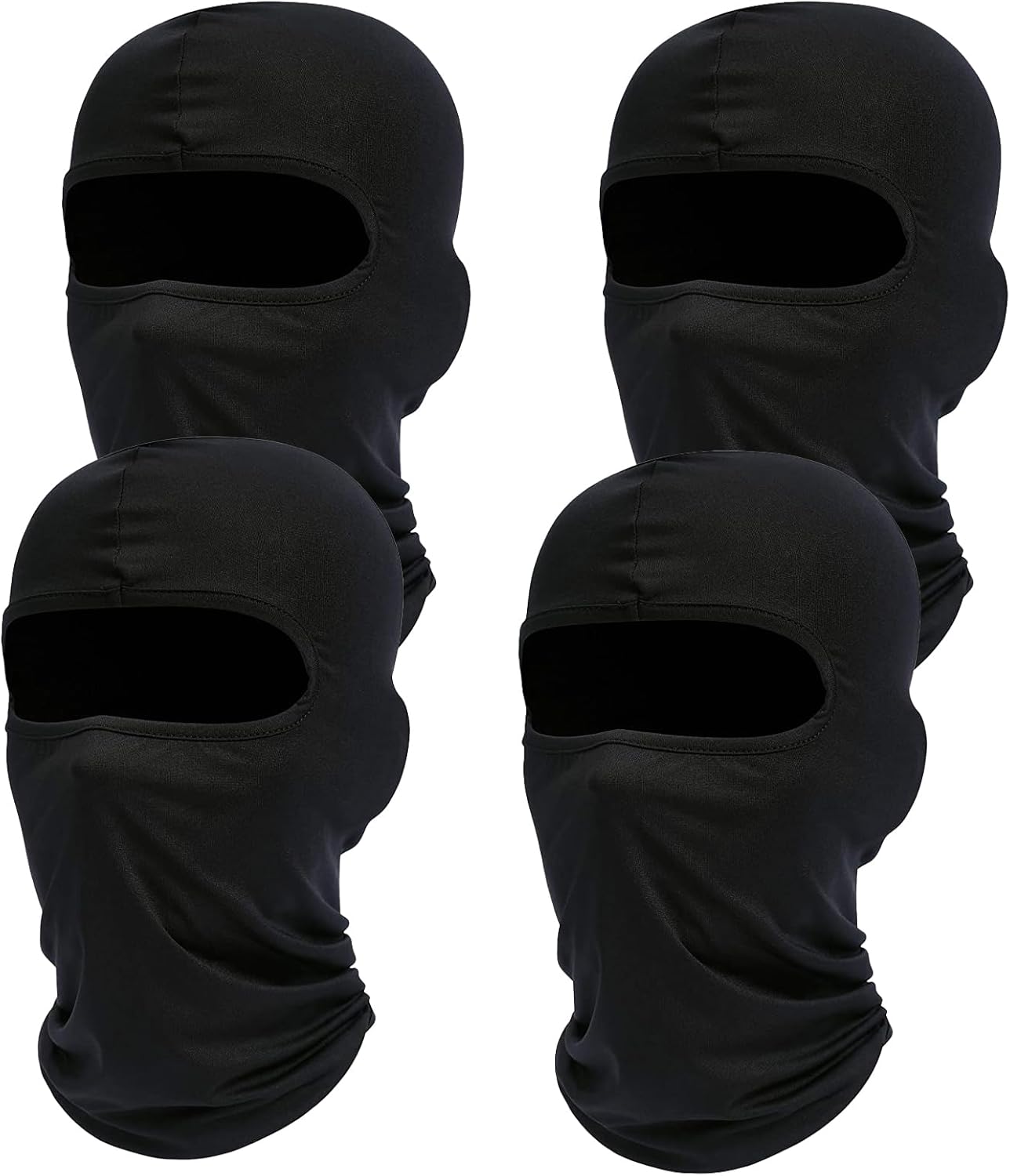 4 Pieces Balaclava Full Face Mask Ski Mask Neck Gaiter for Outdoor Sports Motorcycle Cycling UV Sun Protection Helmet Liner