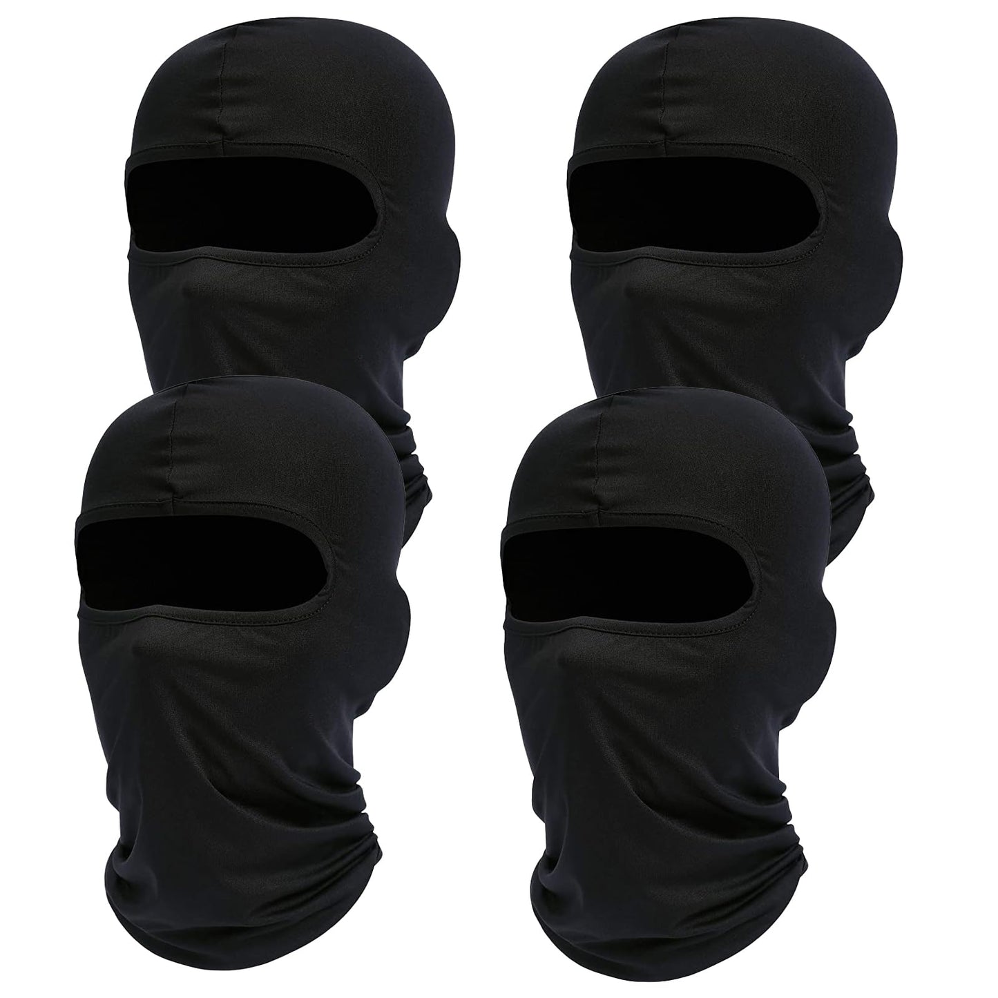 4 Pieces Balaclava Full Face Mask Ski Mask Neck Gaiter for Outdoor Sports Motorcycle Cycling UV Sun Protection Helmet Liner