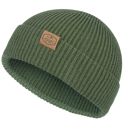 Fisherman Beanie Hats for Men Women,Knit Cuffed Short Trawler Beanie,Warm & Soft Stylish Skullcap Winter Spring Autumn